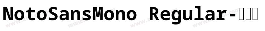 NotoSansMono Regular字体转换